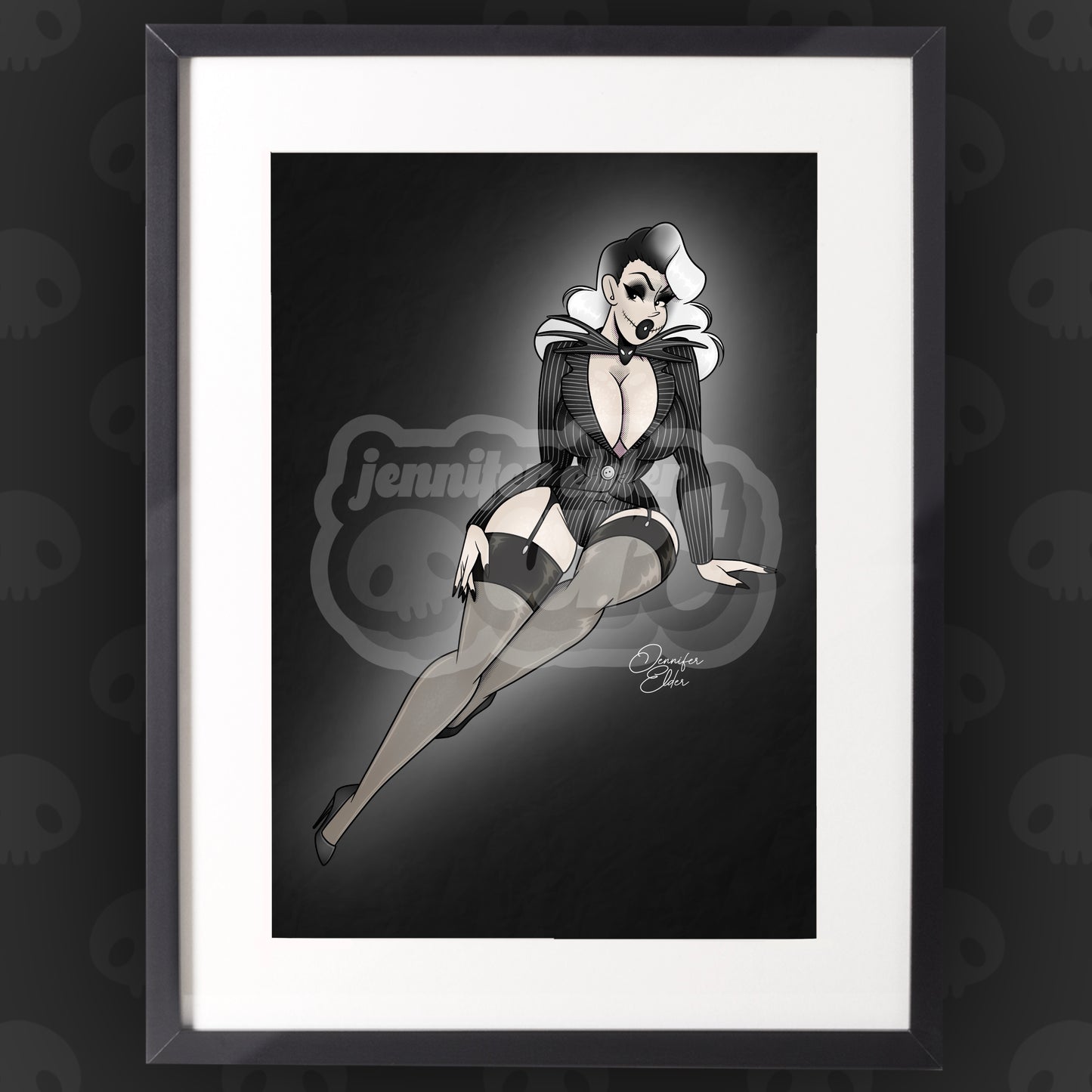 Ms Skellington Art Print
