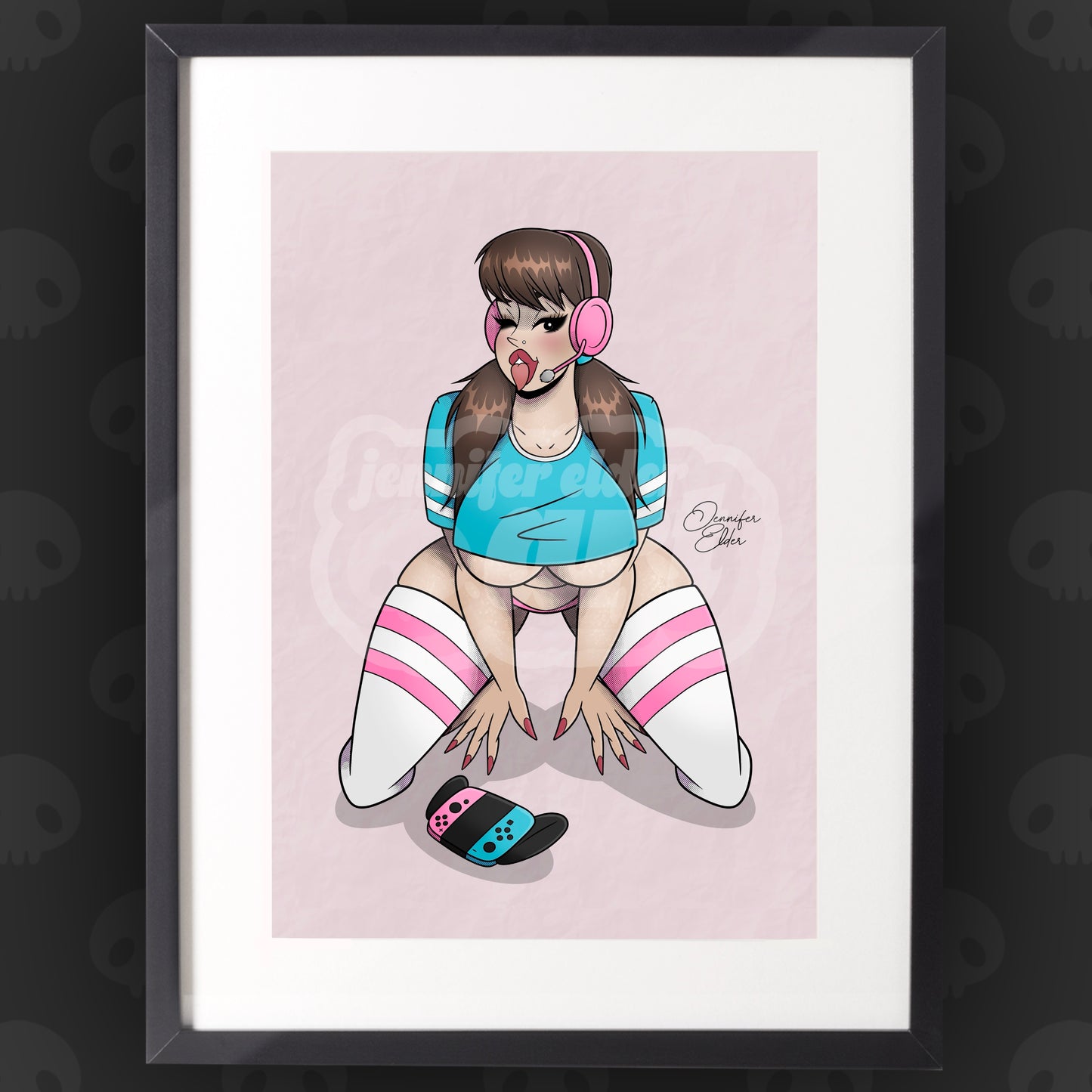 Gamer Girl Art Print