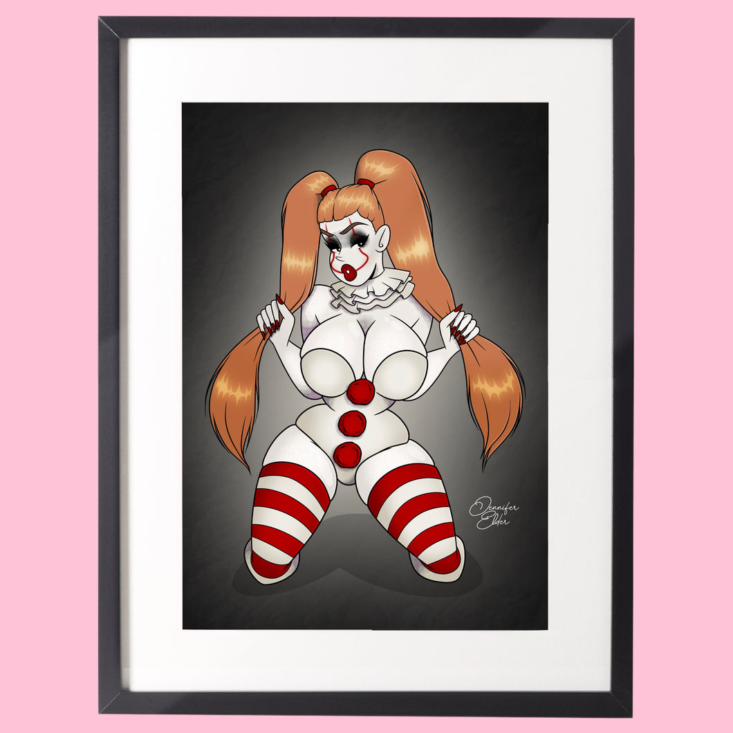 Dancing Clown Art Print