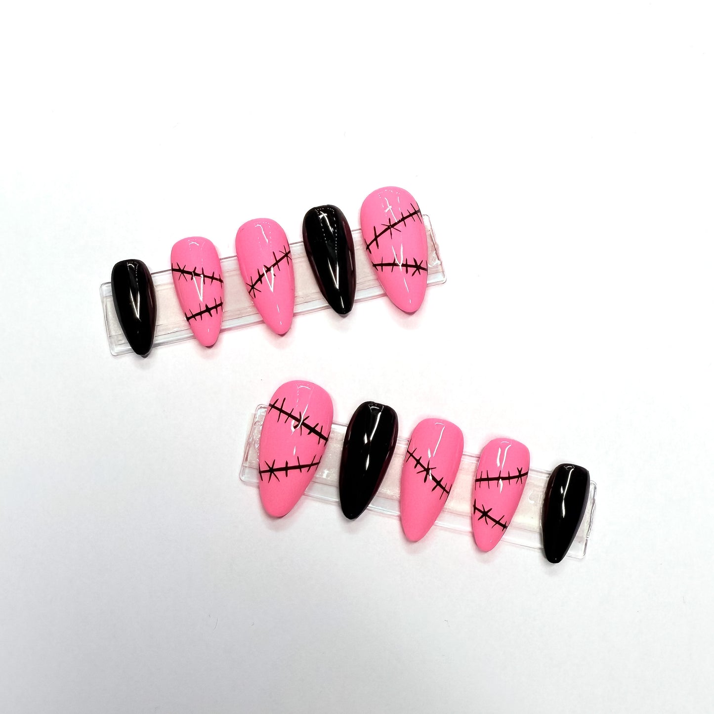 Pink & Stitches Press-On Nails