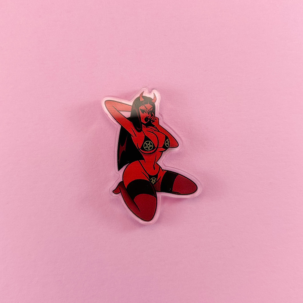 Brat Out Of Hell II Acrylic Pin Badge