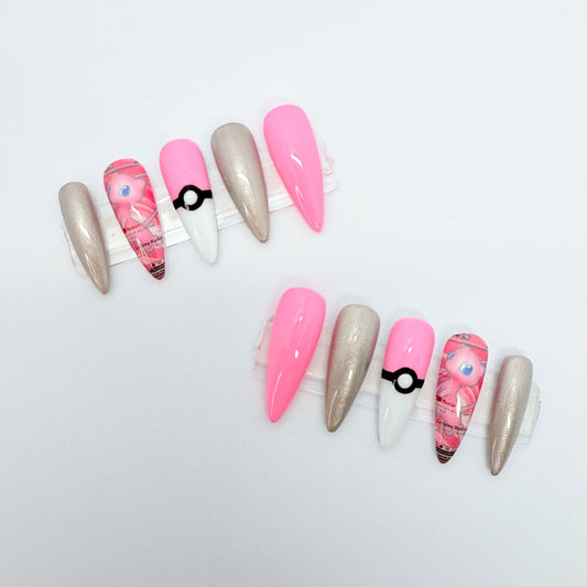 Pink Meow Made To Order Press-On Nails