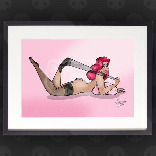 Rita Powderpuff Art Print