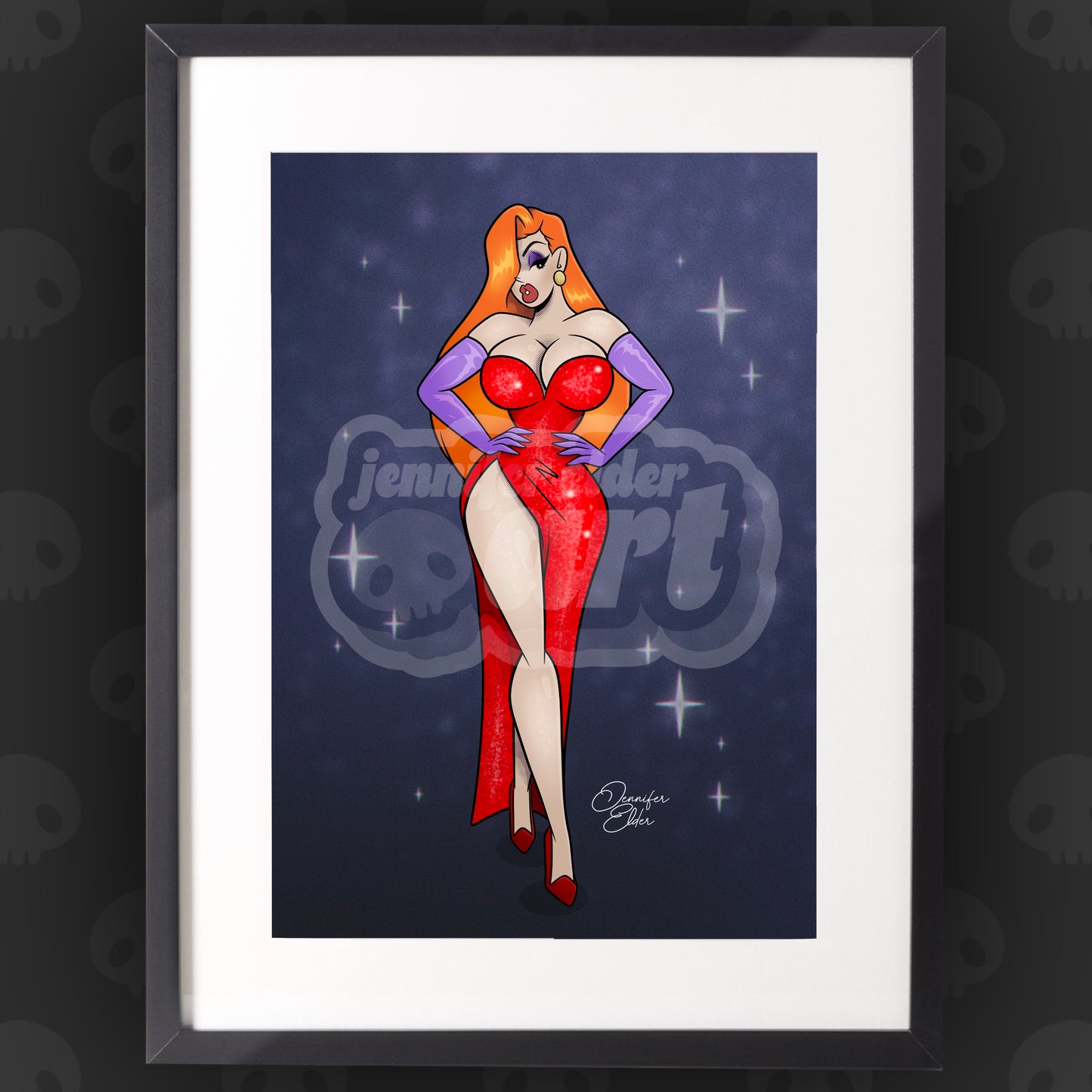 Ms Rabbit Art Print