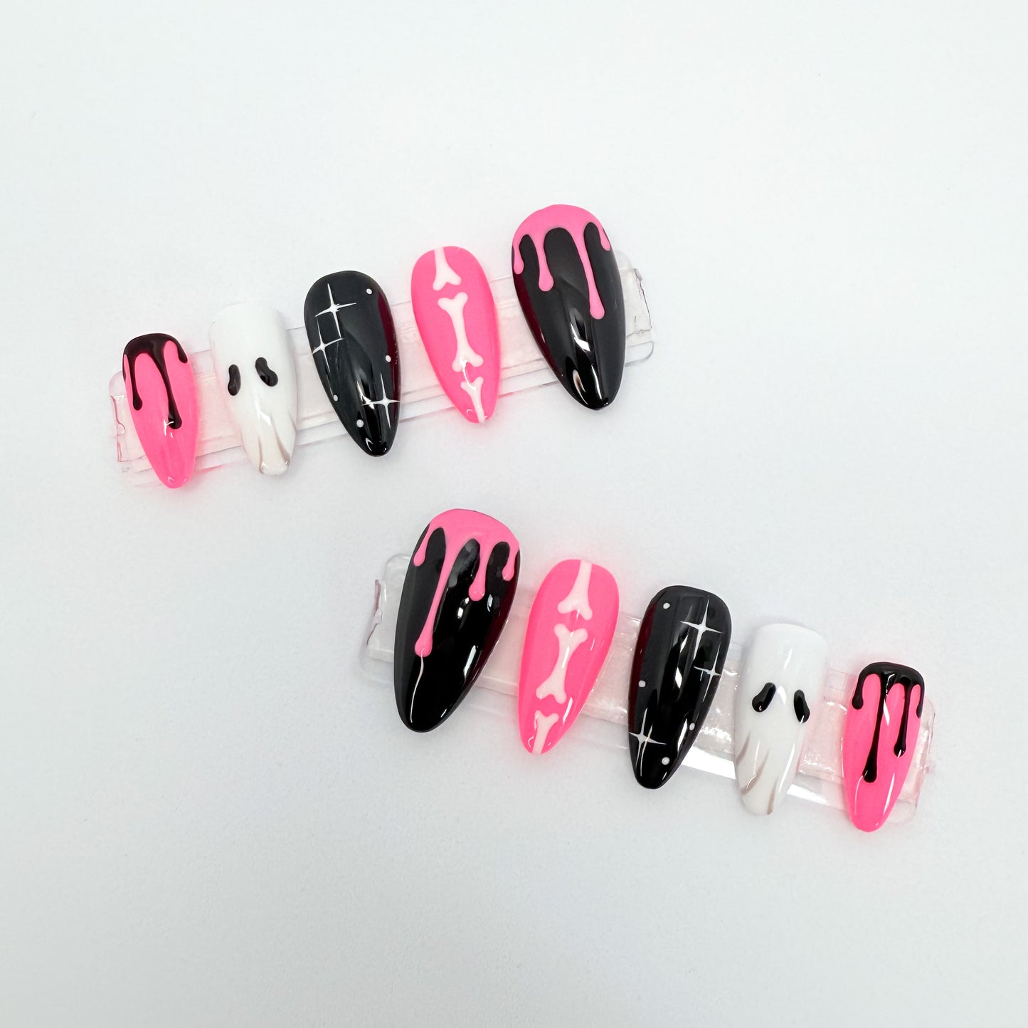 Pink Ghosties Made To Order Press-On Nails