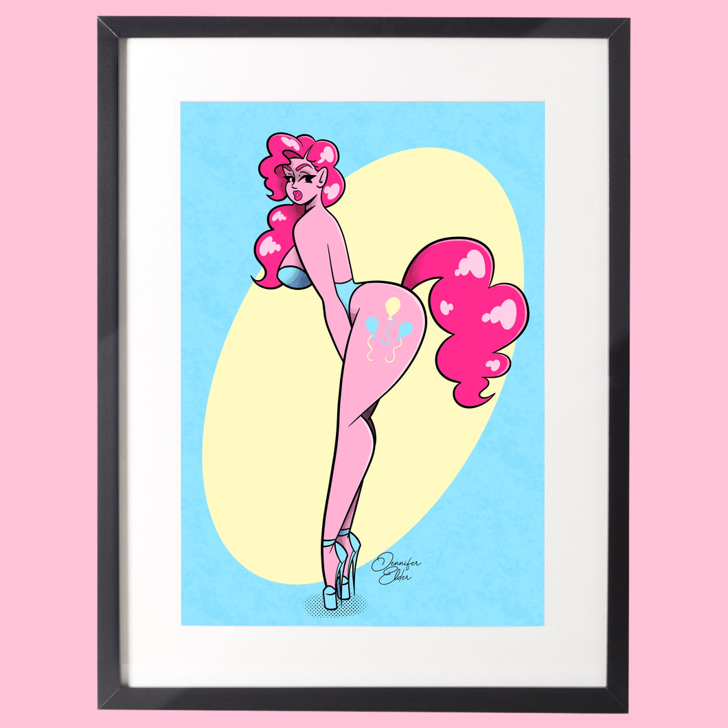 Pinkie Pony Art Print
